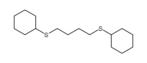 1,4-bis(cyclohexylthio)butane结构式