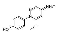 4-(5-amino-3-methoxy-1H-pyridazin-2-ium-2-ylidene)cyclohexa-2,5-dien-1-one Structure