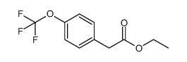 4-三氟甲氧基苯乙酸乙酯结构式