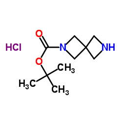 2,6-二氮杂螺[3.3]庚烷-2-羧酸叔丁酯盐酸盐结构式