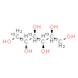 D-葡糖醇-13C6结构式