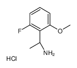(1R)-1-(6-氟-2-甲氧基苯基)乙胺盐酸盐结构式