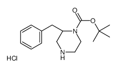 (S)-1-N-BOC-2-苄基-哌嗪盐酸盐结构式