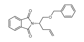 (S)-2-(1-(benzyloxy)pent-4-en-2-yl)isoindoline-1,3-dione结构式