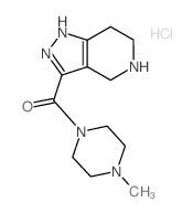 (4-Methyl-1-piperazinyl)(4,5,6,7-tetrahydro-1H-pyrazolo[4,3-c]pyridin-3-yl)methanone hydrochloride Structure