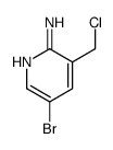 5-bromo-3-(chloromethyl)pyridin-2-amine Structure