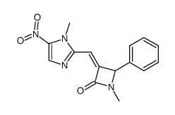 1-methyl 2-(1-methyl 4-phenyl azetidin-2-one 3-ylidenemethyl) 5-nitroimidazole (Z) Structure
