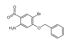 5-苄氧基-4-溴-2-硝基苯胺结构式