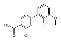 2-chloro-4-(2-fluoro-3-methoxyphenyl)benzoic acid Structure