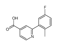 2-(5-fluoro-2-methylphenyl)pyridine-4-carboxylic acid结构式