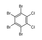 1,2-dichloro-3,4,5,6-tetrabromobenzene Structure