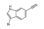 3-溴-1H-吲哚-6-甲腈结构式