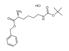 H-Lys(Boc)-Obzl.HCl structure