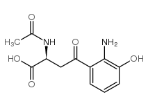 N-acetyl-3-hydroxykynurenine结构式