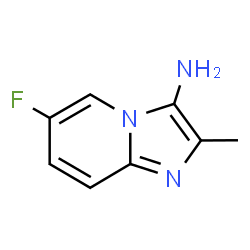 6-氟-2-甲基咪唑并[1,2-A]吡啶-3-胺结构式