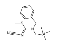 N-cyano-N'-benzyl-N'-trimethylsilylmethyl-S-methylisothiourea Structure