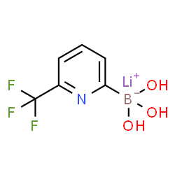 Lithium (6-(trifluoromethyl)pyridin-2-yl)trihydroxyborate结构式
