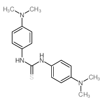 Thiourea,N,N'-bis[4-(dimethylamino)phenyl]- Structure