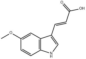 (E)-3-(5-Methoxy-1H-indol-3-yl)acrylic acid Structure