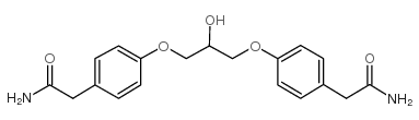 2-[4-[3-[4-(2-amino-2-oxoethyl)phenoxy]-2-hydroxypropoxy]phenyl]acetamide结构式