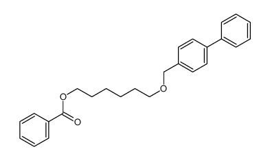 6-([1,1'-biphenyl]-4-ylmethoxy)hexyl benzoate Structure