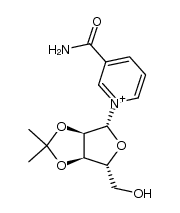 β-2',3'-O-isopropylidene nicotinamide riboside结构式