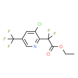 2-[3-氯-5-(三氟甲基)吡啶-2-基]-2,2-二氟乙酸乙酯结构式