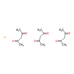 2,4-Pentanedione-indium (3:1) structure