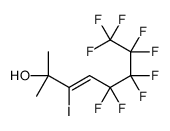 5,5,6,6,7,7,8,8,8-nonafluoro-3-iodo-2-methyloct-3-en-2-ol Structure