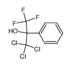 1,1,1-Trichloro-3,3,3-trifluoro-2-phenyl-propan-2-ol结构式