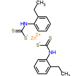zinc ethylphenyldithiocarbamate Structure