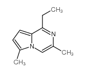 (9CI)-1-乙基-3,6-二甲基-吡咯并[1,2-a]吡嗪结构式