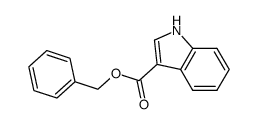 3-indolecarboxylic acid benzyl ester结构式