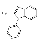 2-甲基-1-苯基-1H-苯并咪唑结构式