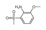 2-甲氧基-6-(甲基磺酰基)苯胺结构式