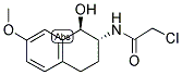 N-[(1R,2R)-1,2,3,4-四氢-1-羟基-7-甲氧基-2-萘基]-氯乙酰胺结构式
