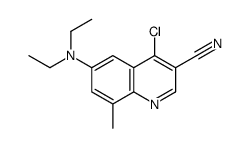 4-chloro-6-(diethylamino)-8-methylquinoline-3-carbonitrile Structure