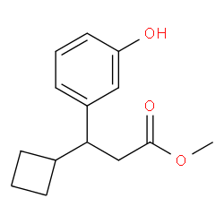 3-环丁基-3-(3-羟基苯基)丙酸甲酯结构式