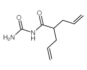 4-Pentenamide,N-(aminocarbonyl)-2-(2-propen-1-yl)-结构式
