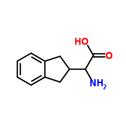 2-氨基-2-(2,3-二氢-1H-茚-2-基)乙酸结构式