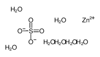Zinc sulfate hydrate (1:1:7) Structure