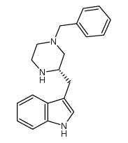 (S)-3-(4-苄基-2-哌嗪基甲基)吲哚图片