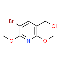 5-Bromo-2,6-dimethoxypyridine-3-methanol结构式