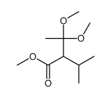 methyl 3,3-dimethoxy-2-propan-2-ylbutanoate Structure