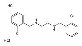 (2-chlorophenyl)methyl-[2-[(2-chlorophenyl)methylazaniumyl]ethyl]azanium,dichloride Structure