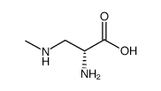3-(N-甲基氨基)-D-丙氨酸结构式