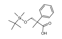3-((tert-butyldimethylsilyl)oxy)-2-methyl-2-phenylpropanoic acid Structure
