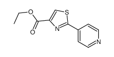 2-(吡啶-4-基)噻唑-4-羧酸乙酯结构式