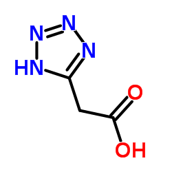 1H-四唑-5-乙酸结构式