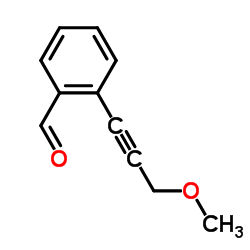 2-(3-甲氧基-1-丙炔)苯甲醛结构式